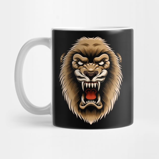 Lion Head by Marciano Graphic